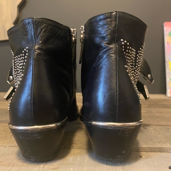 Chloe Suzanna 30MM Black/ Silver studded Bootie. - Picture 7 of 9